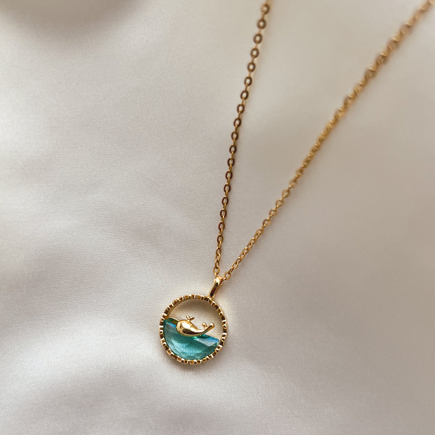 Nile Whale Pendant Necklace