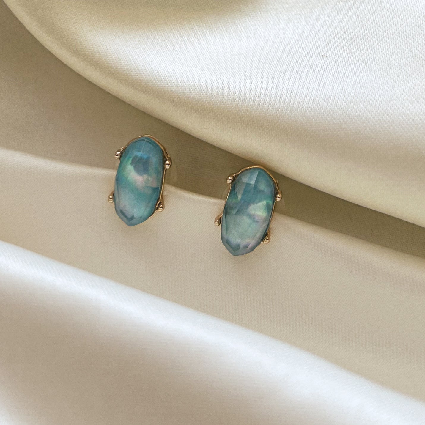 Tamika Oval Stud Earrings