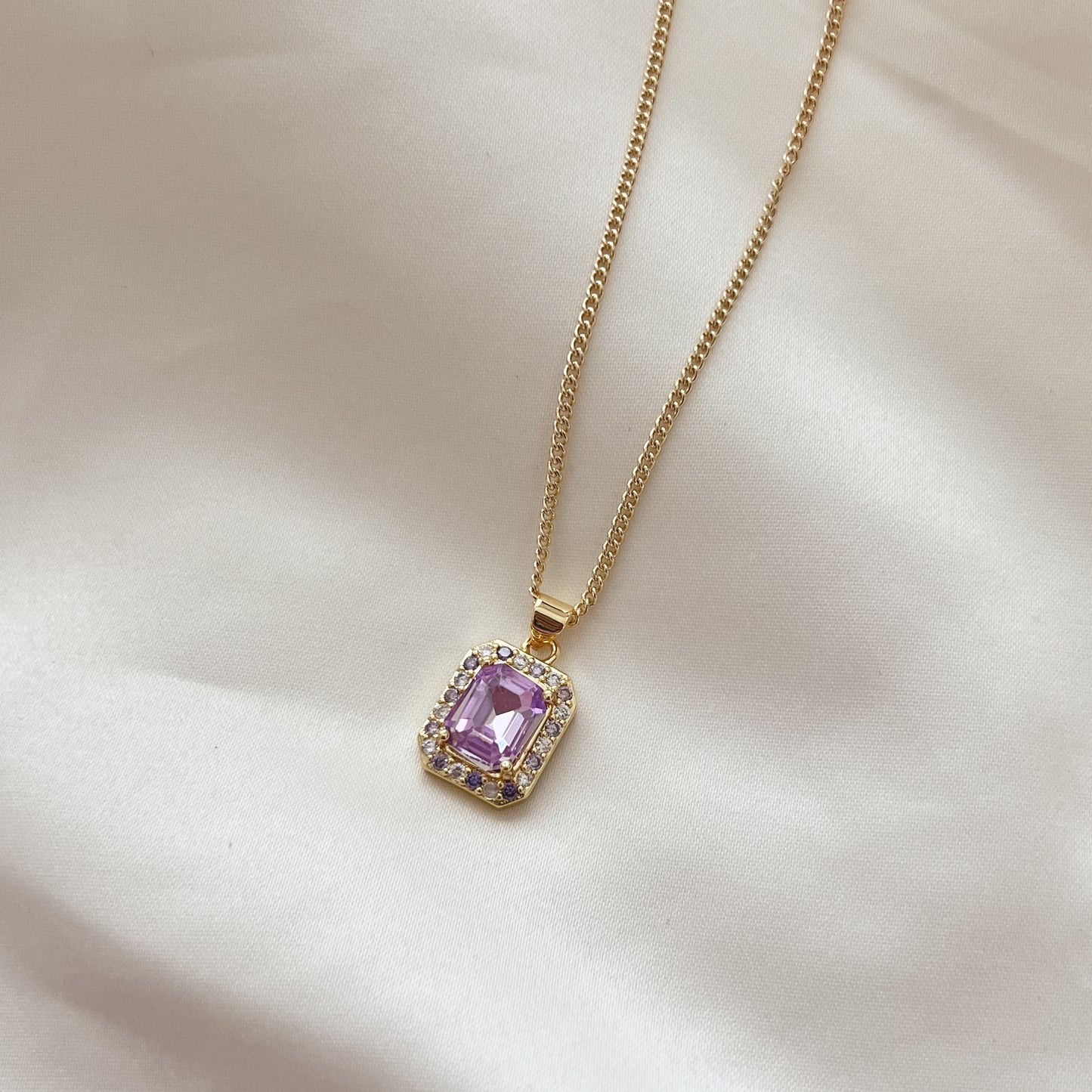 Aria Crystal Pendant Necklace