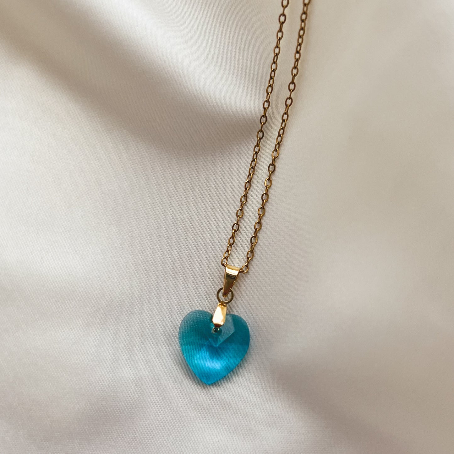 Talia Crystal Heart Necklace