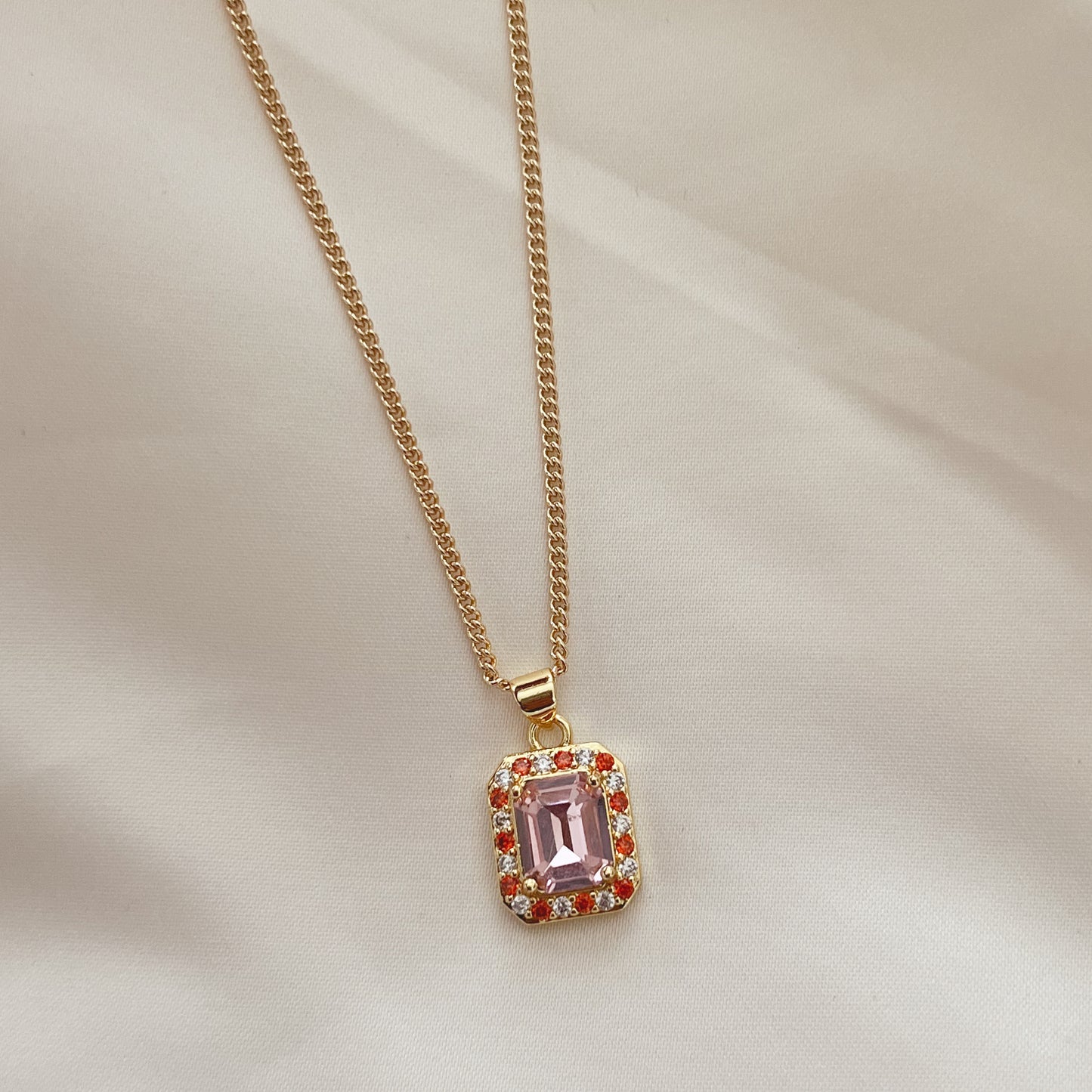 Aria Crystal Pendant Necklace