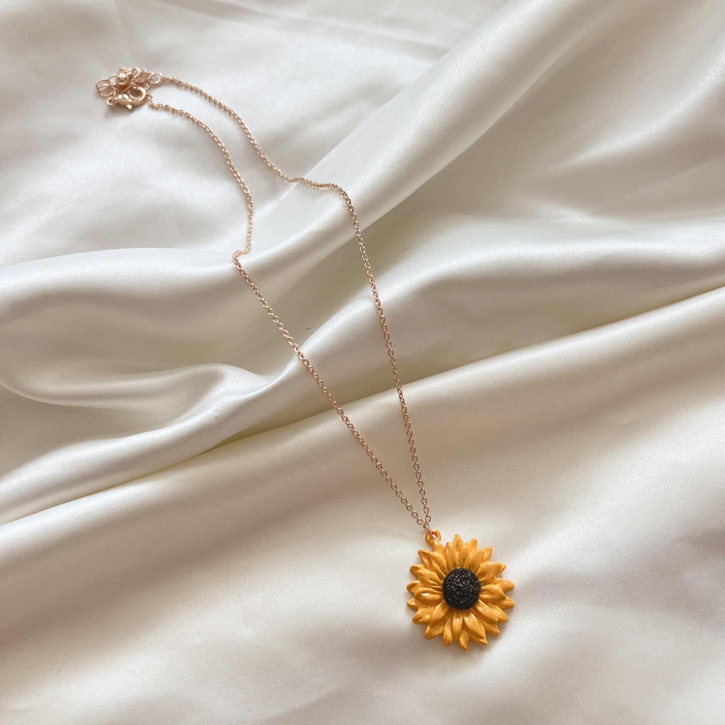 Calla Sunflower Pendant Necklace