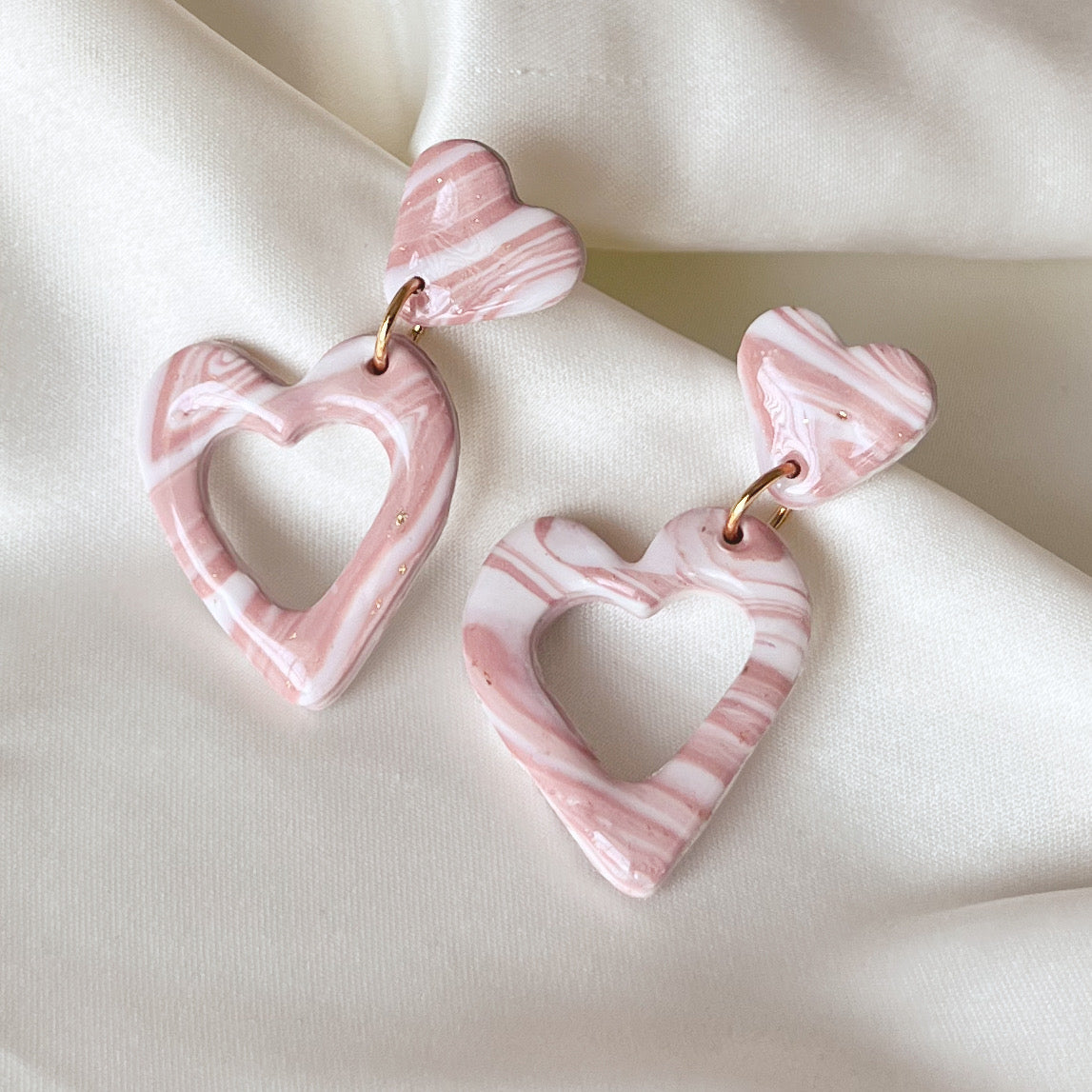 Felicity Heart Dangle Earrings