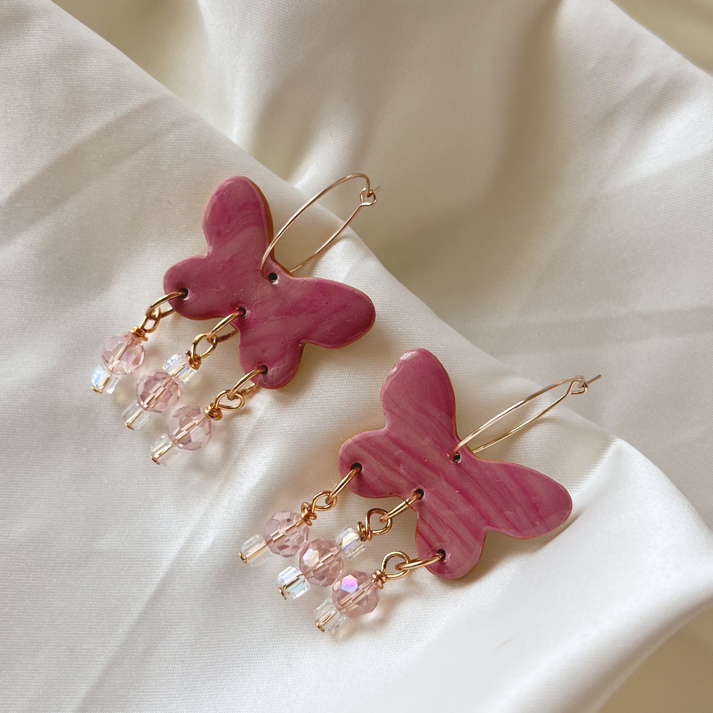 Ava Butterfly Hoop Earrings