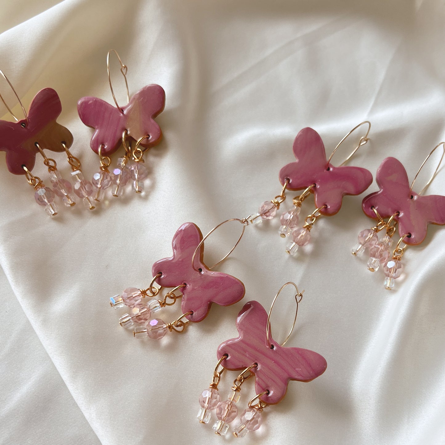 Ava Butterfly Hoop Earrings