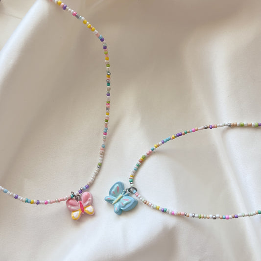 Ashley Butterfly Beaded Necklace