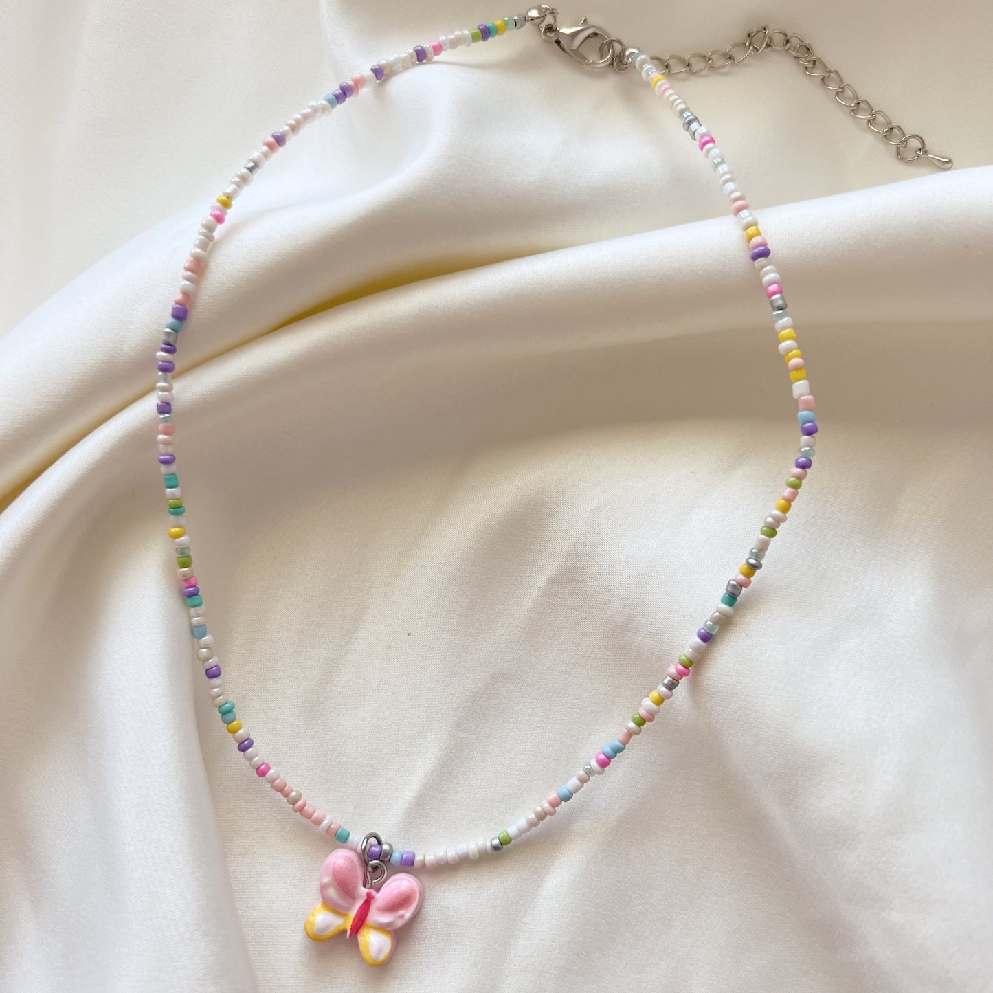 Ashley Butterfly Beaded Necklace