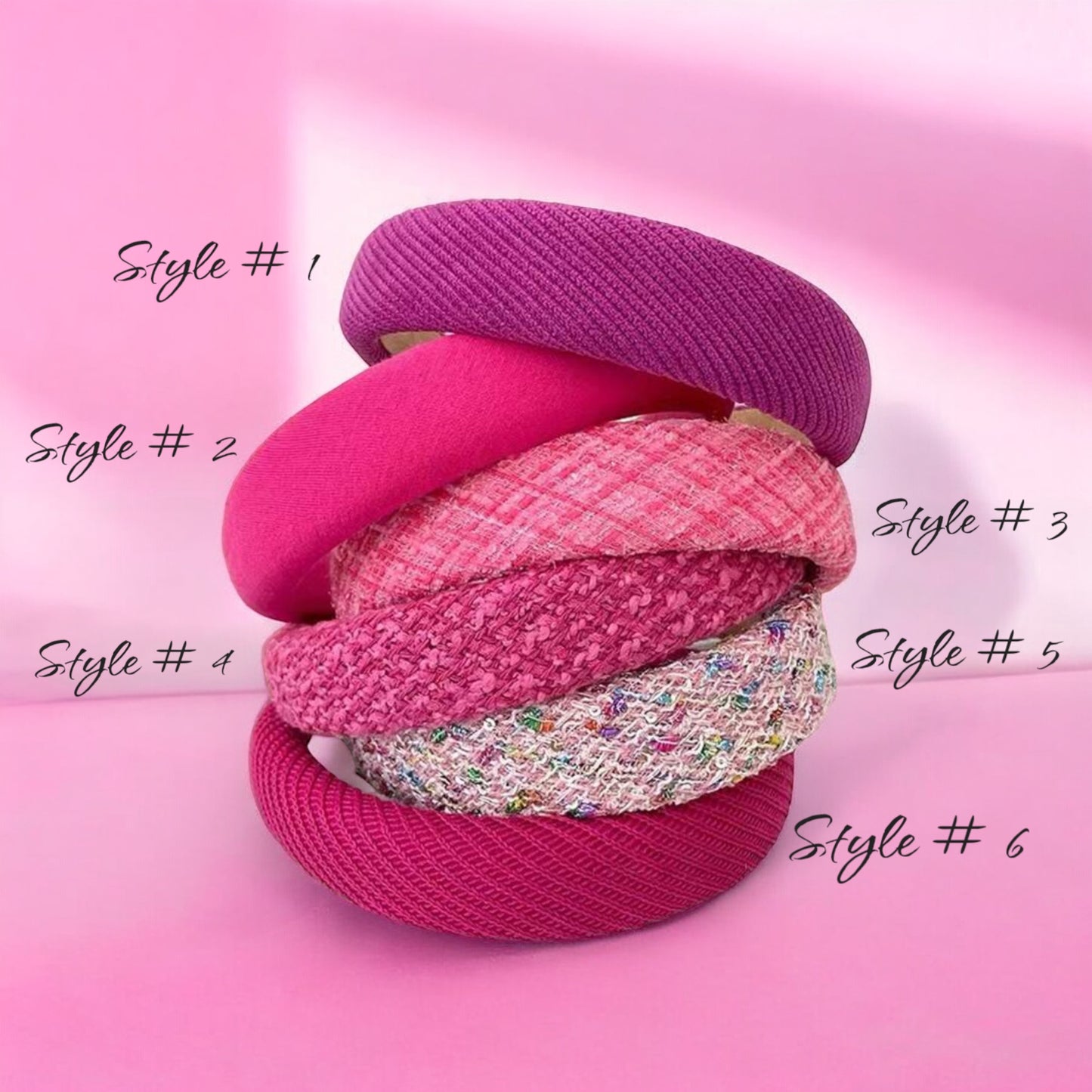 Pink Padded Headband