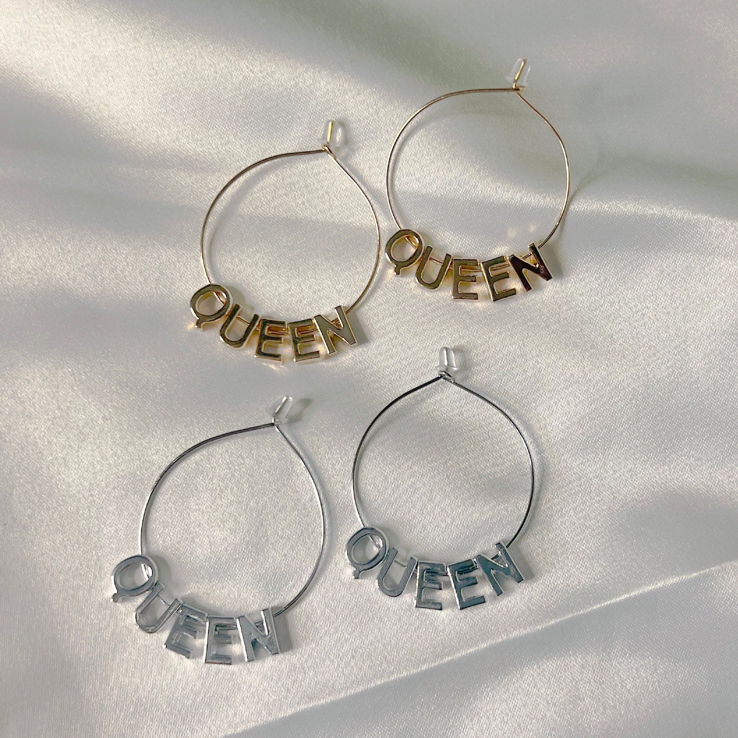 Queen Hoop Earrings