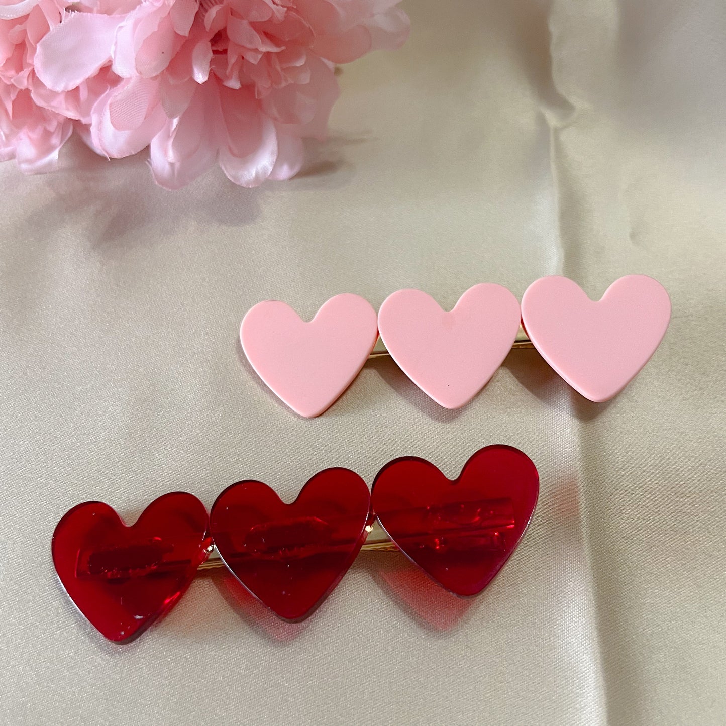 Heart Hair Clips